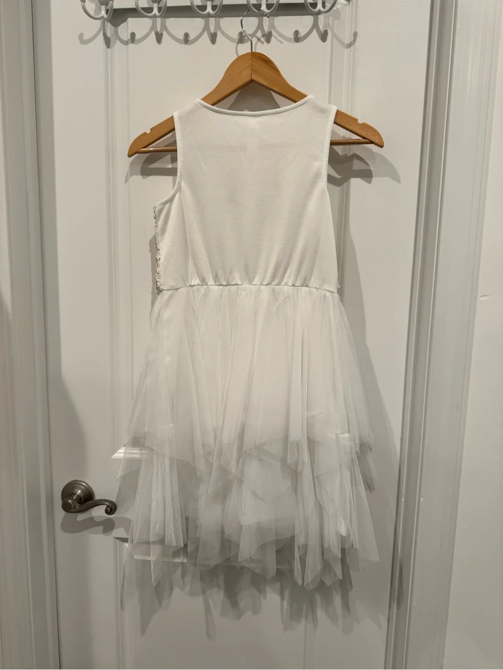 Justice Ivory Lace & Tulle Party Dress